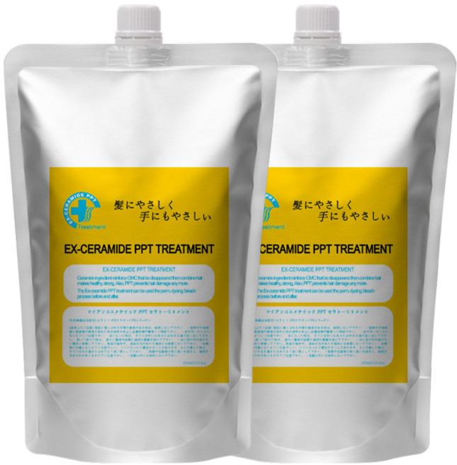 한국모발 이엑스 세라마이드 피피티 헤어 트리트먼트, 1L, 2개