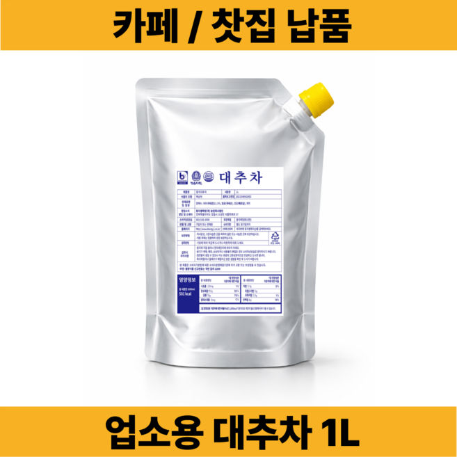 정읍 둥지대추차 업소용 대용량, 1개, 1개입, 1L