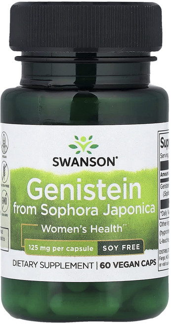 스완슨 제니스테인 from 소포라 자포니카 소이프리 125mg 60 베지캡슐, 4개, 60정