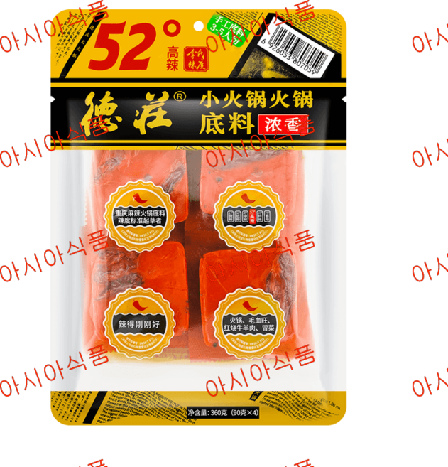 판다중국식품 덕장 쇼훠궈저료 훠궈소스 훠궈디료 샤브소스, 360g, 5개