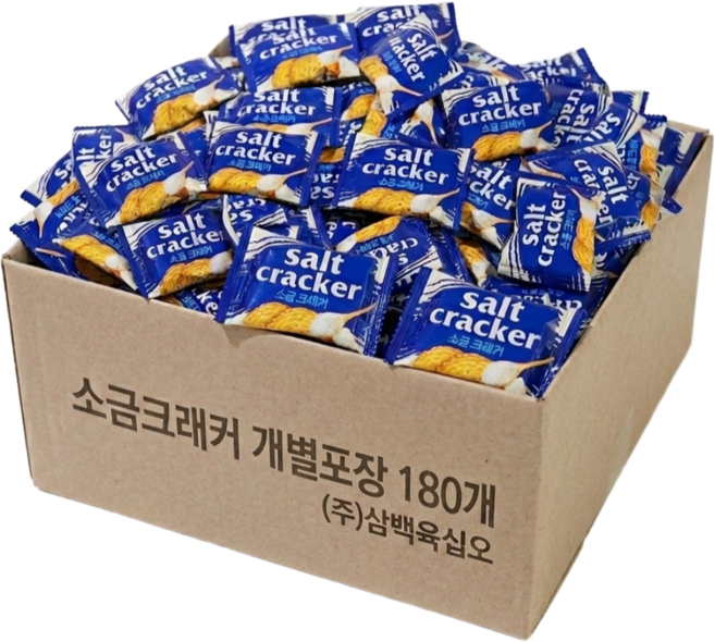 소금 크래커 비스킷 대용량 과자, 180개, 5g