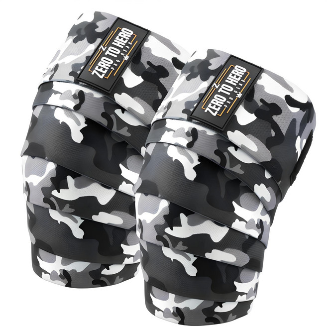 제로투히어로 카모 무릎보호대 EXCLUSIVE 좌우세트, 1세트, 블랙카모