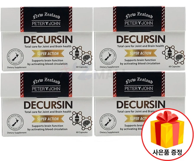 피터앤존 데커신 참당귀 추출물 60캡슐 2개, 4개, 60정 - 쿠팡