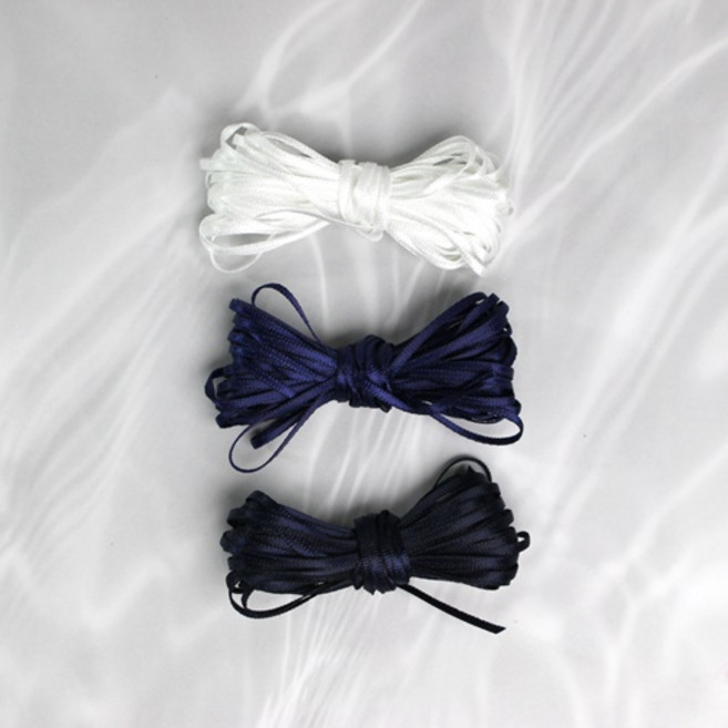 컬러 리본 2mm 5yd, 화이트