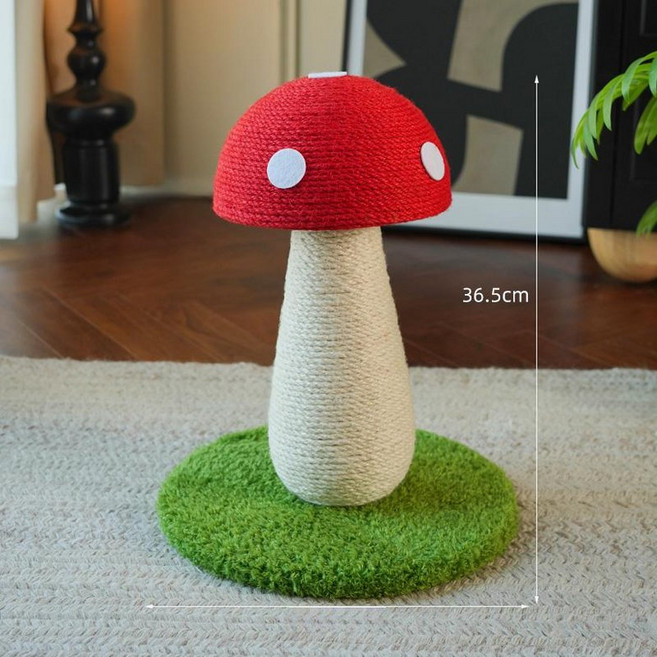 NOVA 캣타워 캣워크 숨숨집 원목 소형 스크래쳐 대형, 1개, 레드머쉬룸 스크래칭포스트