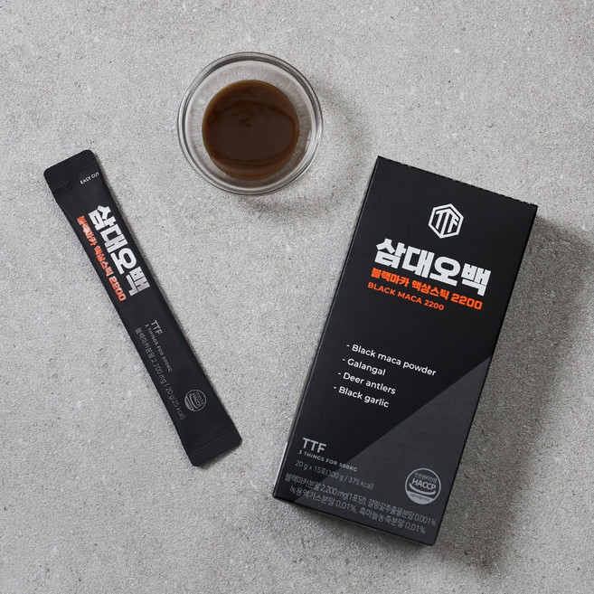 삼대오백 블랙마카 남성 활력제 필수 액상스틱 활력부스터, 1개