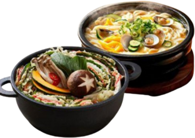 채선당 밀키트 밀푀유나베2인분+백합칼국수2인분, 1세트, 1.82kg