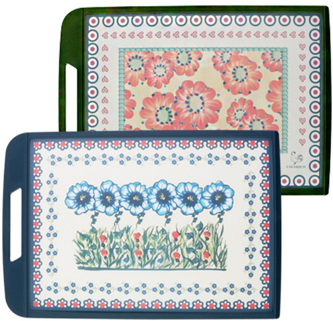 국산 BPA FREE 피톤치드 항균 양면도마, 1개, 블루