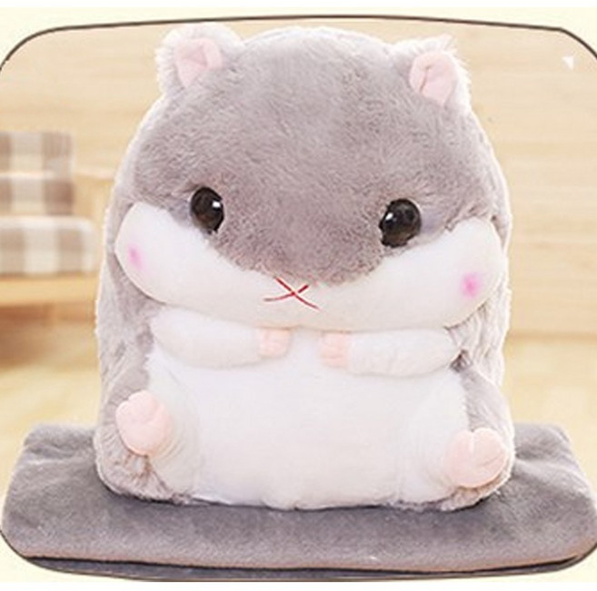 5시주문건 당일배송 BEST 볼빨간 햄스터방석 / 2in1 햄스터쿠션 담요 빠른배송, 햄스터쿠션담요, 그레이