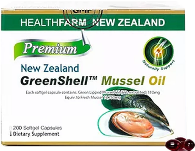 헬스팜 (Health Farm) 프리미엄 그린쉘 머슬오일 (초록입홍합오일) 13750 200 캡슐, 1개, 200정 - 쿠팡