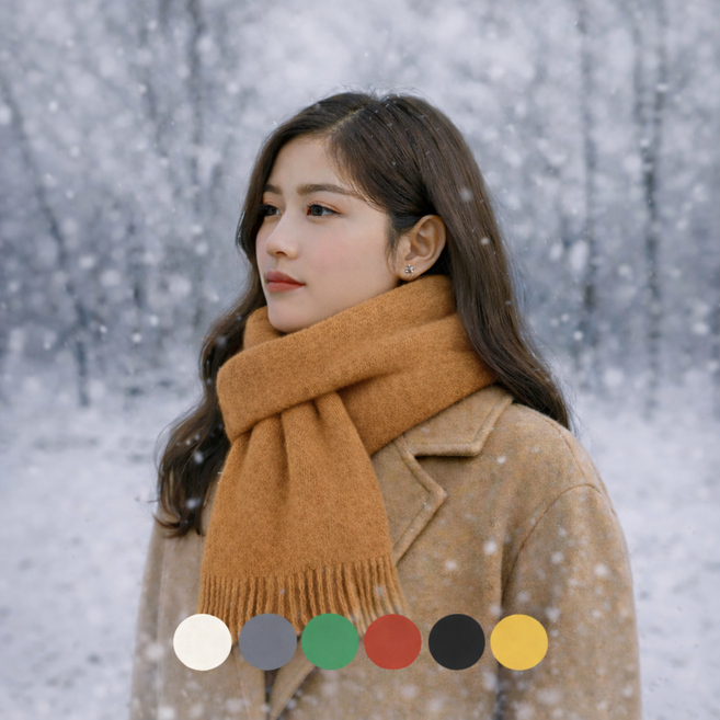 모데이 남녀공용 쁘띠 니트 목도리 머플러 털목도리