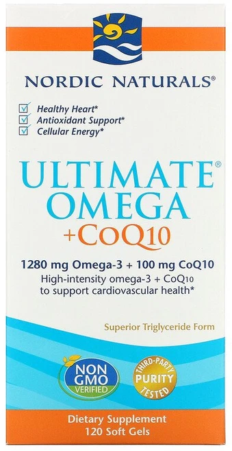 노르딕내추럴스 얼티메이트 오메가 CoQ10 1000mg, 120정, 1개 - 쿠팡