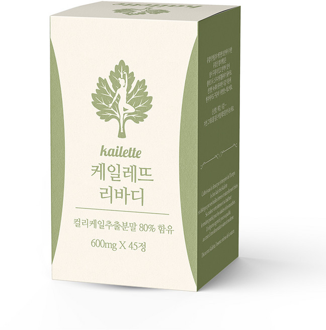 폴란드산 컬리케일 동결건조 곱슬케일 타정 케일레뜨, 1개, 45정