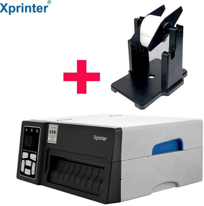 X프린터 라벨프린터기 Xprinter XP-P423B+용지거치대 세트 산업용 고속 대량 택배송장 바코드 라벨기