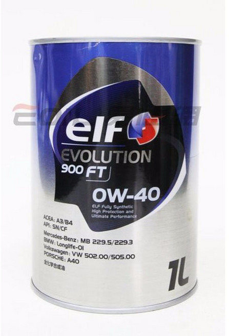 【易油網】ELF 0W40 EVOLUTION 900 FT 全合成機油 日本鐵罐, 1個