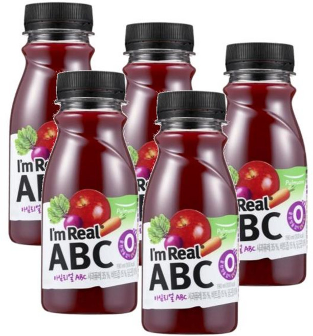 아임리얼 아임리얼 ABC주스, 5개, 190ml