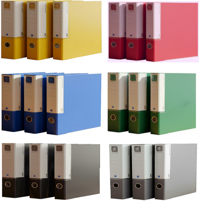 문구로드 A4 A3 합지 D링 바인더 국내산 하드보드3 5 7 9 cm, A3청색, 7cm, 1개