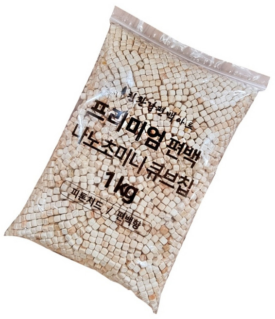 친환경편백아트 프리미엄 편백 나노초미니 피톤치드 큐브칩 4~6mm, 1kg, 1개