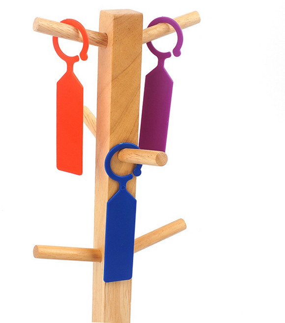 원예용 걸이식이름표 화분 네임택 표찰 작물이름표 수목표찰 화분팻말, 파랑, 1개, 파랑