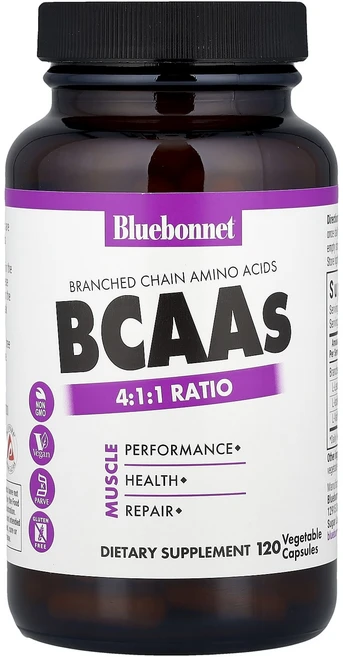 블루본넷뉴트리션 BCAA 4:1:1 비율 베지캡슐 120정, 5개 - 쿠팡