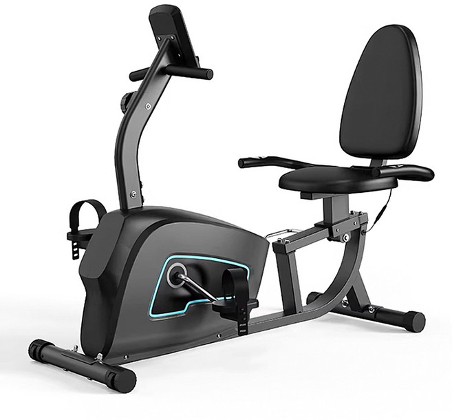 쉘더 편하게 살빼는 실내 자전거 스피닝 홈트 운동기구 실내 사이클 헬스 등받이 자전거, 블랙