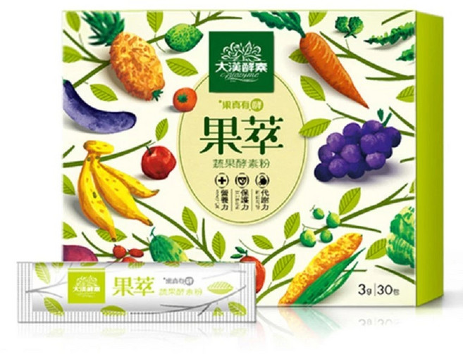 大漢酵素 果萃蔬果酵素粉, 1個, 30顆