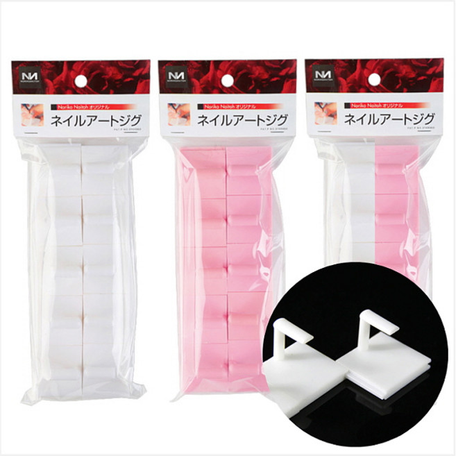 심플 분리형 네일팁 팁스탠드, 10개, 화이트