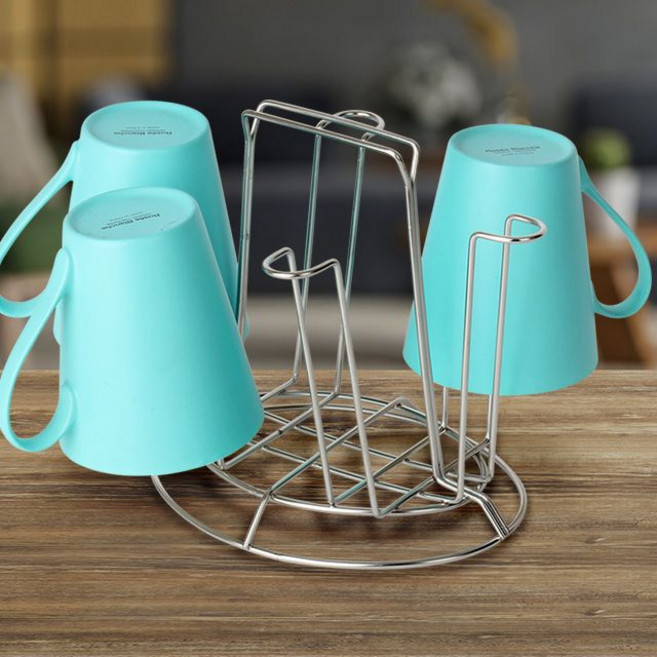 VELNOVA 타원형 컵걸이(6P) 컵정리 스텐주방정리대 수납거치대 editions*022879001EA sou+578MC