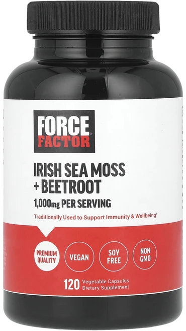 행복하고 건강하게 Force Factor 아이리쉬바다이끼 + 비트루트 베지 캡슐 120정 백년회로하세요, ForceFactor아이리쉬바다이끼비트루트베지캡슐120, 1개 - 쿠팡