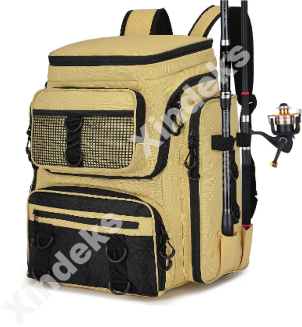 낚시배낭 낚시가방 대용량 바다낚시 수납 방수, 카키