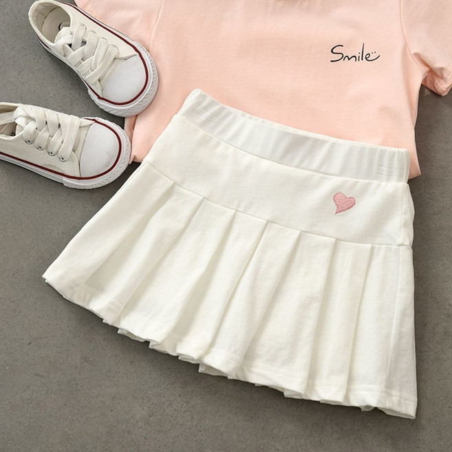 하트자수플레어스커트