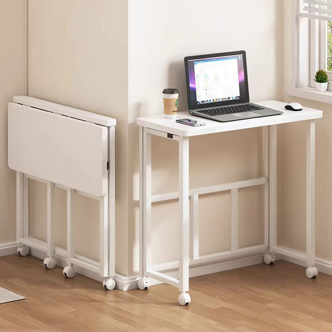 접이식 책상 컴퓨터 책상 이동식 사무용 책상 게이밍 책상 소형 책상, 80CM