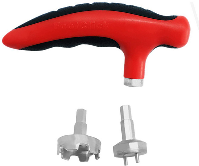 2헤드 헤드교체 골프화 스파이크 징교체 렌치, 1개