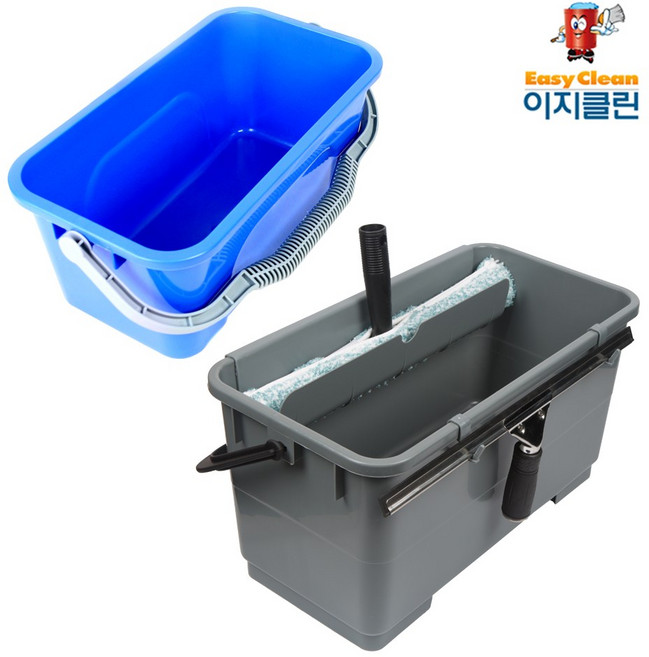 이지클린 다용도 사각청소물통 유리창청소도구 용품보관통 세차용품, 물통 (12L), 1개