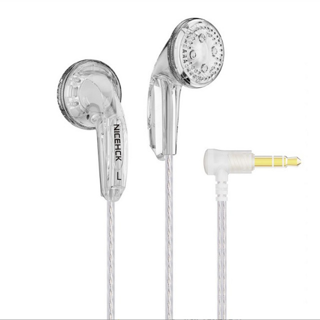 NICEHCK YD30 이어폰 오픈형 은도금 이어폰 MX400 MX500, 실버투명(YD30이어폰)