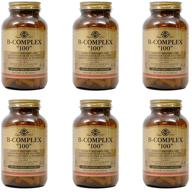 솔가 B-컴플렉스 "100" 베지터블 캡슐 글루텐 프리, 100정, 6개 - 쿠팡