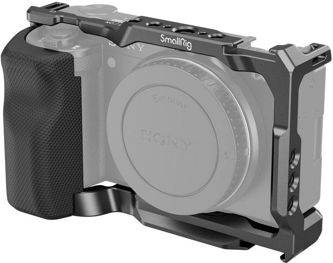 SmallRig ZV-E10 3538B 용 그립 부착 케이지 내장 퀵 릴리스 플레이트 부착 그립, 1개