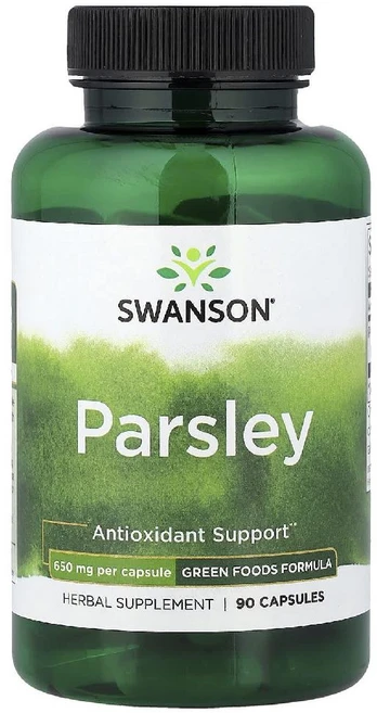 스완슨 파슬리 Parsley 650mg 캡슐 90정, 1개 - 쿠팡