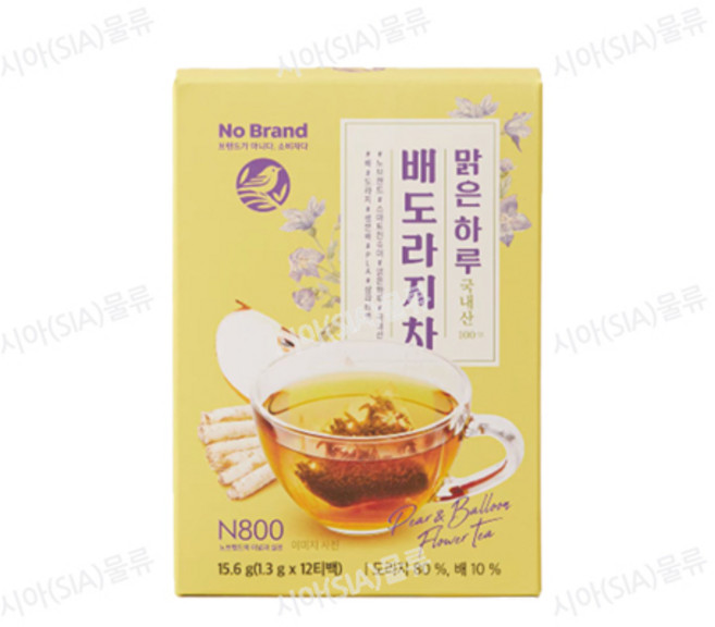 노브랜드 맑은 하루 배도라지차, 1.3mg, 12개입, 2개