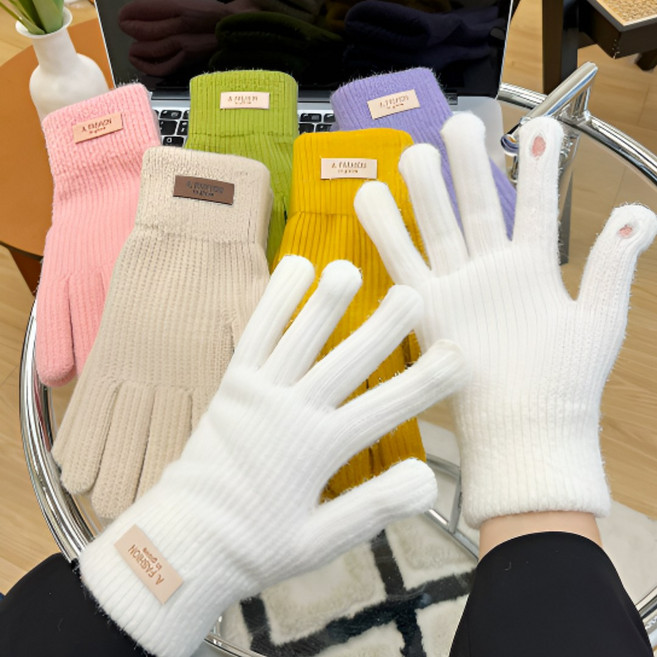 모리포켓 핑거홀장갑 손가락구멍장갑 뚫린장갑 스마트폰터치 겨울 요술