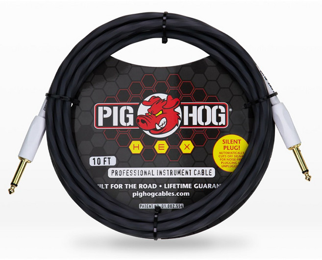 피그호그 사일런트 기타 케이블 꼬임 방지 PHSH10GR 3m, 단품