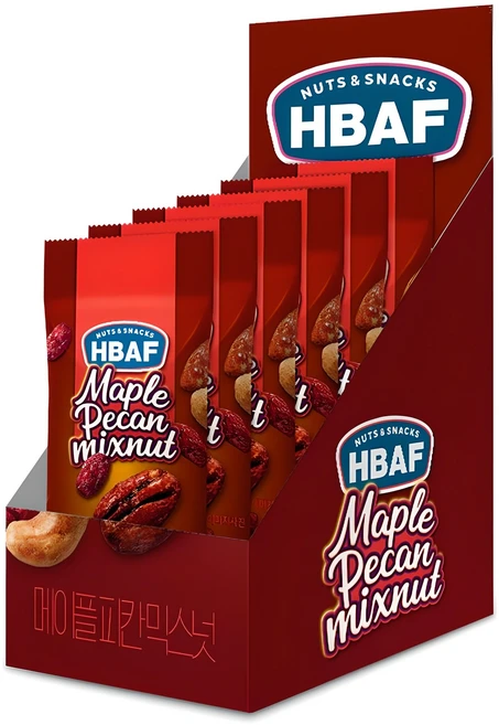 바프 넛츠앤스낵스 메이플피칸 믹스넛, 30g, 6개 - 쿠팡
