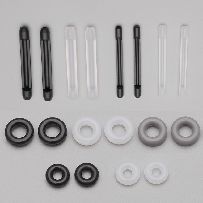 6쌍 사이즈별 귀롱팁 귀링 안경소품 흘러내림 미끄럼방지 실리콘 통증완화, 선택14-귀링 반투명 대형, 6세트