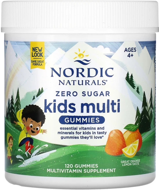 건강챙기세요 Nordic Naturals 설탕 무함유 어린이용 종합 구미젤리 4세 이상 오렌지 레몬 구미젤리 120개 백살까지오래오래, NordicNaturals설탕무함유어린이용종합구미젤리4, 1개 - 쿠팡