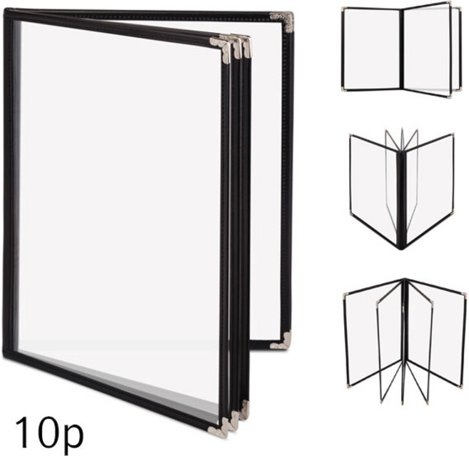 (우리메뉴) 투명메뉴판 10p 12p 16p, 10page(5장)