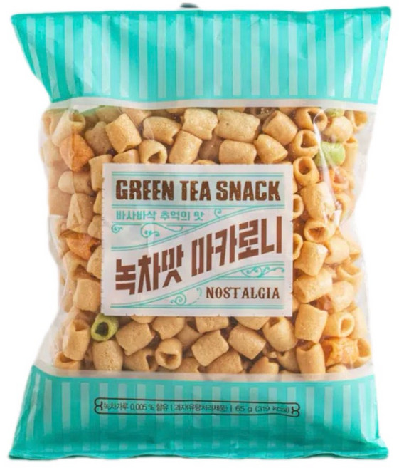 녹차 맛 마카로니 과자 65 g, 3개, 65g