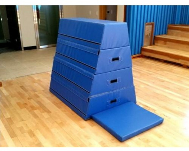 스펀지뜀틀 고등용 4단 스폰지뜀틀 코니탑 WDM-2706 학교교구