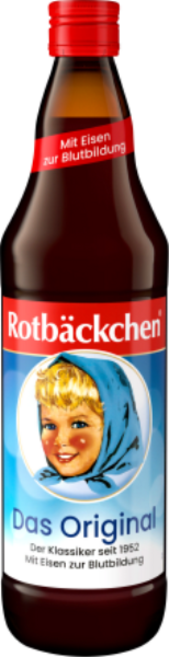 로트벡쉔 Rotbackchen 오리지날 쥬스 철분 함유 (병), 1개, 700ml
