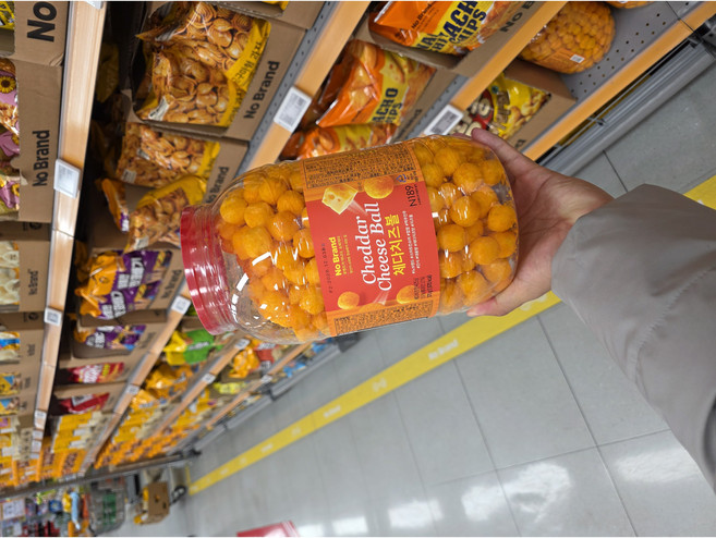 노브랜드 체다치즈볼, 135g, 1개