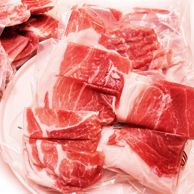 문경쑥돈 앞다리살 1+등급 한돈 제육볶음 불고기용, 500g, 4개